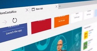 This is the new Microsoft Edge browser for Windows 10
