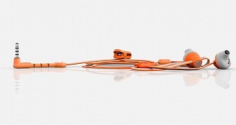 Hoop headphones (orange)
