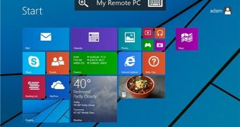Microsoft Remote Desktop Preview for Windows Phone 8.1 (screenshot)