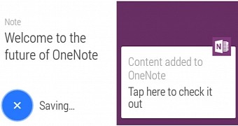Microsoft OneNote on Android Wear