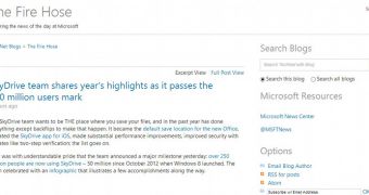 The blog provides access to all important Microsoft posts