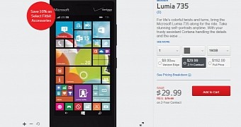 Microsoft Lumia 735 on Sale at Verizon for $30 on 2-Year Contract
