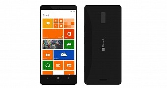 Microsoft Lumia 940 concept, frontal view