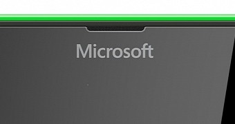 Microsoft's name will appear on the front of the screen