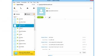 Skype users can simply add Lync contacts by typing in their email addresses