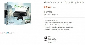 Microsoft Offers Xbox One Assassin's Creed Unity Bundle (2 Games) for Just $349