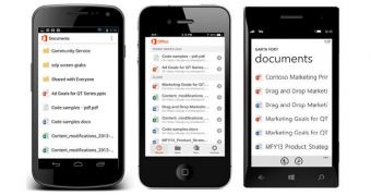 OneDrive for Business is available on a wide array of mobile platforms