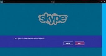 Skype needs webcam access to work properly on Windows 10