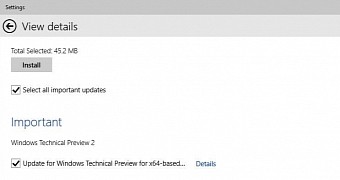 Windows Update on Windows 10 build 9926