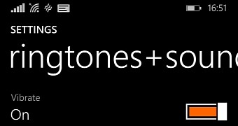 Windows Phone ringtone settings