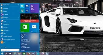 Build 10074 is the latest version released by Microsoft