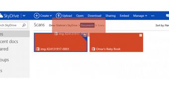 SkyDrive.com now boasts improved drag-and-drop features