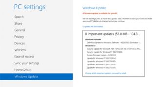 All updates are automatically delivered to Windows RT devices