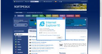 Internet Explorer 10 is only available to Windows 8 users