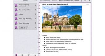 Microsoft OneNote for iPad example