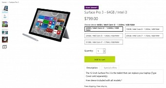 The Surface Pro 3 i3 is still available on Microsoft's online store