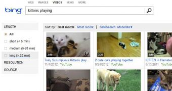 The search engine now comes with new video options