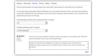 How to respond to Windows Phone customer reviews