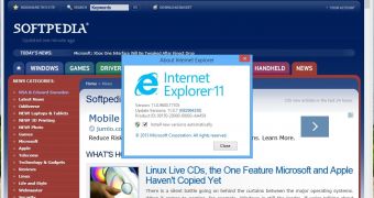 IE10 and IE11 are both targeted by this new update