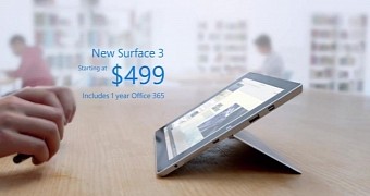 The Surface 3 is available from $499