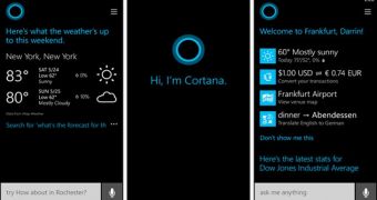 Cortana for Windows Phone (screenshots)