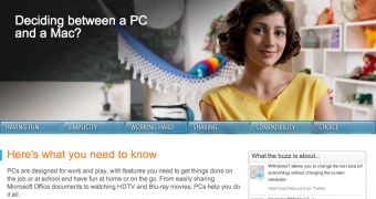 Microsoft PC vs Mac campaign (screenshot)