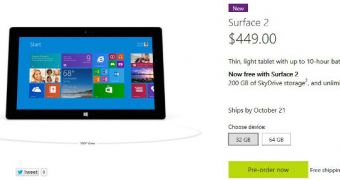 Microsoft allows consumers to preorder a Surface via its official website