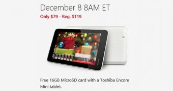 Microsoft Sells the Toshiba Encore Mini for Just $79 / €64, Only Today