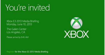 Microsoft's invitation to its E3 2013 event