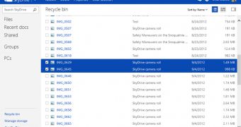 Microsoft SkyDrive Updated with Recycle Bin