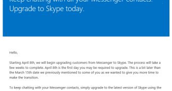 Microsoft Starts Sending Out Emails to Tell Users About Messenger’s Retirement