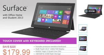 This is the lowest price for the Surface RT since its launch