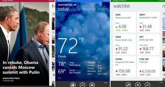 Bing apps for Windows Phone (screenshots)
