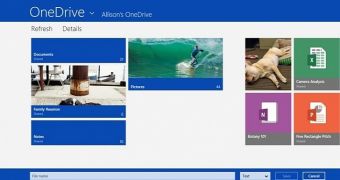 OneDrive for Windows 8.1 comes with a UI that's entirely optimized for the touch