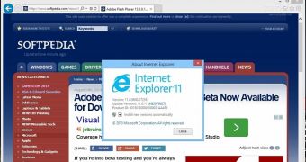 Internet Explorer 11 is the default browser in Windows 8.1