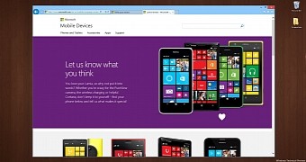 The main Windows Phone feedback site