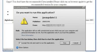 Fake Java Update 11