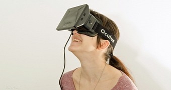Head-worn Oculus Rift
