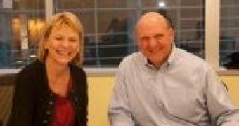 Yahoo CEO Carol Bartz and Microsoft CEO Steve Ballmer