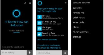 Cortana screenshots