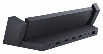 The docking station works with the new generation Surface and the original Surface Pro