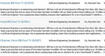 The job openings are published on Microsoft's website