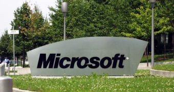 Microsoft sign on German Campus