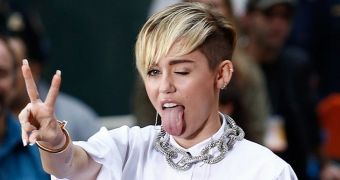 Miley Cyrus terrorizes guests at a New York hotel with her antics