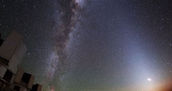 ESO image taken from the VLT site in Chile, showing the core of the Milky Way