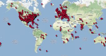 Global map of November 5 protests