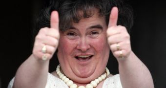 Millionaire singer Susan Boyle applies for a cashier hob at a betting parlor that pays minimum wage