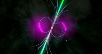 This is a rendition of a pulsar