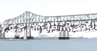 An overview of the proposed structures, to be built on the old San Francisco Bay Bridge