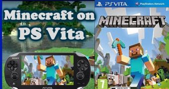 Minecraft on PlayStation Vita